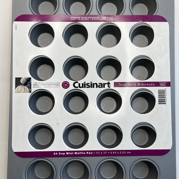 Cuisinart Mini Muffin Pan 24 Cup Non Stick Bakeware - Picture 2 of 5